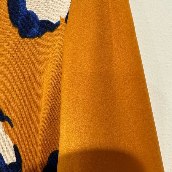 3.1 Philip Lim for Target Orange Leopard Print Long Sleeve Blouse Size LG - Picture 5 of 9